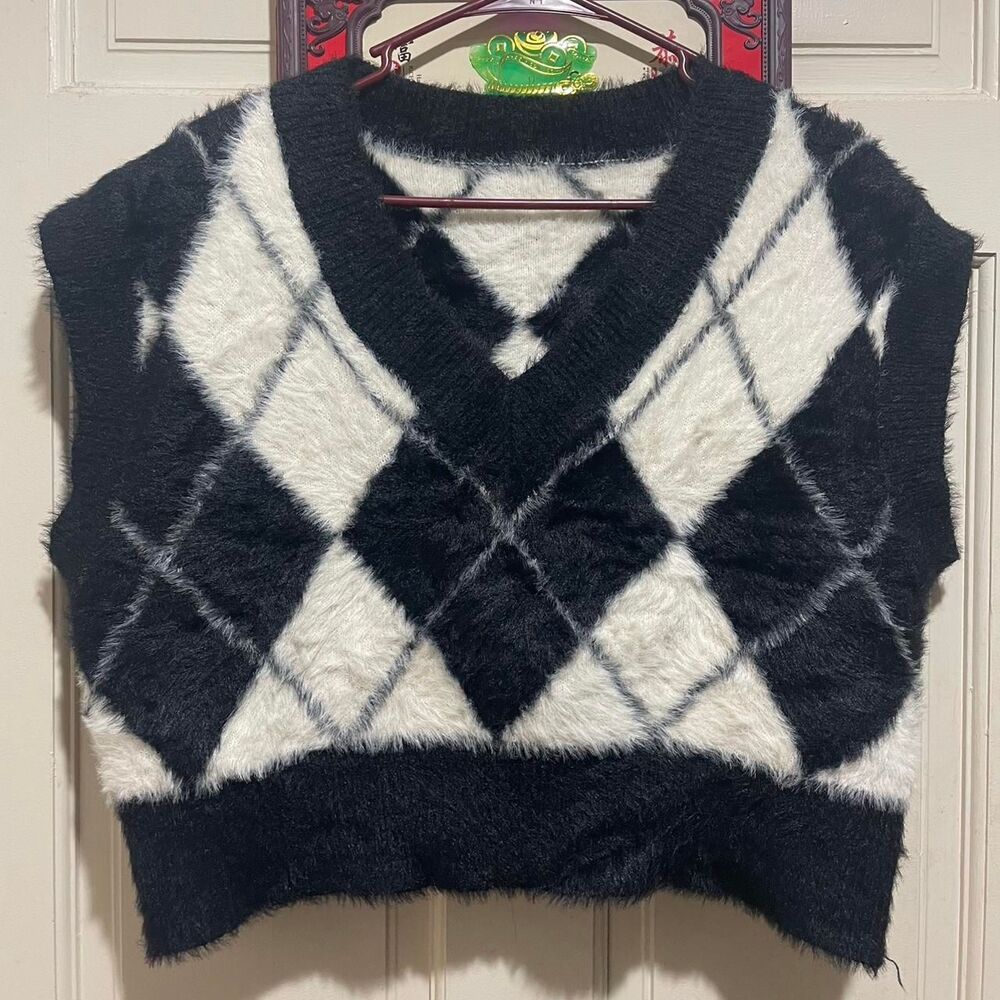 Women's Navy and Black Jumper